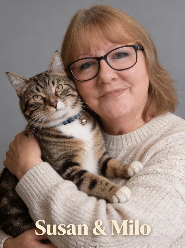 A portrait of Susan and Milo, September 2025
