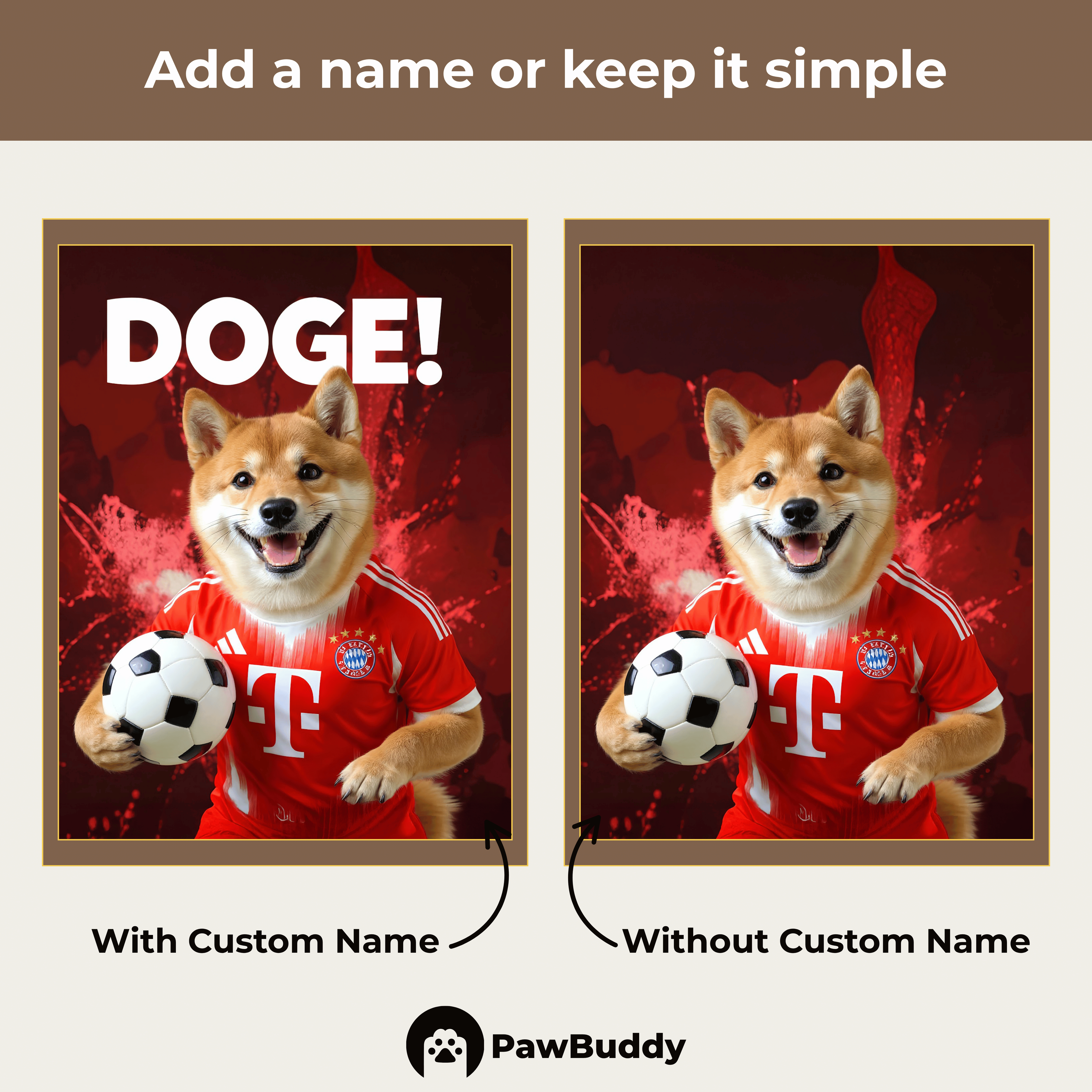 Custom Pet Portrait Scarlet Victory Champion Style Digital Artwork – Personalized High-Resolution Artwork for Pet Lovers, Perfect for Online Sharing or as a Bold Sports-Inspired Keepsake