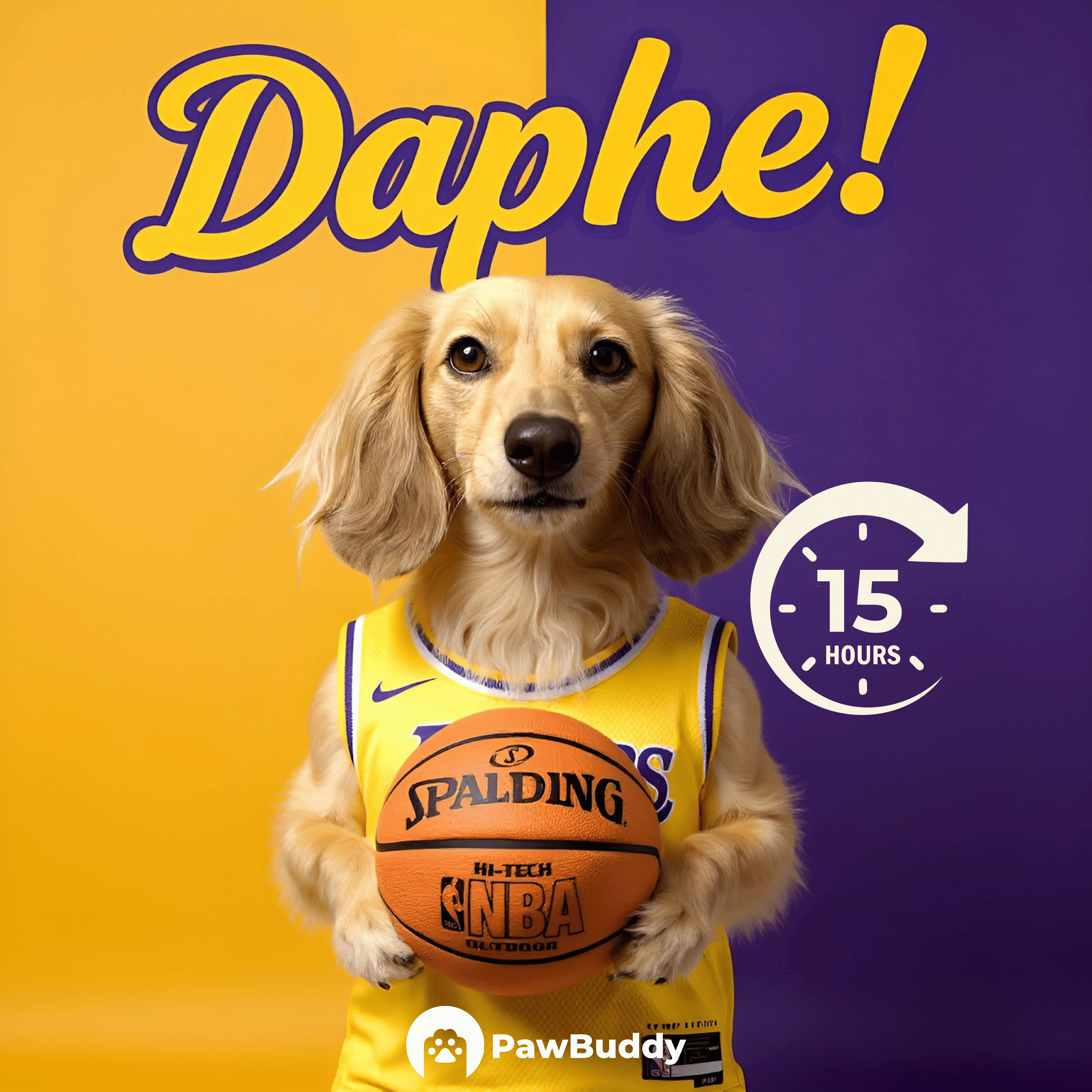 Custom Pet Portrait Golden Dynasty Basketball Style Digital Artwork – Personalized High-Resolution Artwork for Pet Lovers, Perfect for Online Sharing or as a Unique Sports-Themed Keepsake