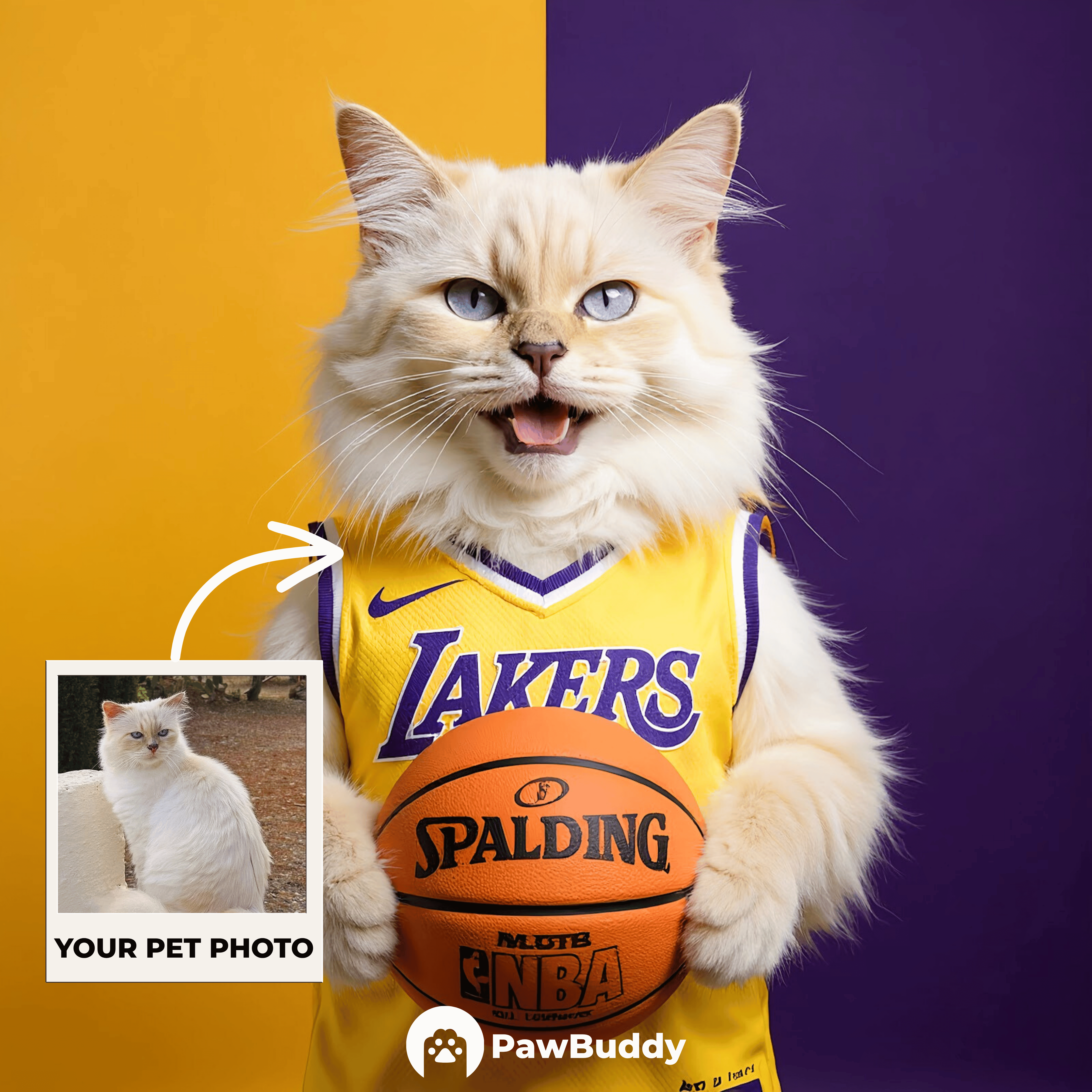 Custom Pet Portrait Golden Dynasty Basketball Style Digital Artwork – Personalized High-Resolution Artwork for Pet Lovers, Perfect for Online Sharing or as a Unique Sports-Themed Keepsake