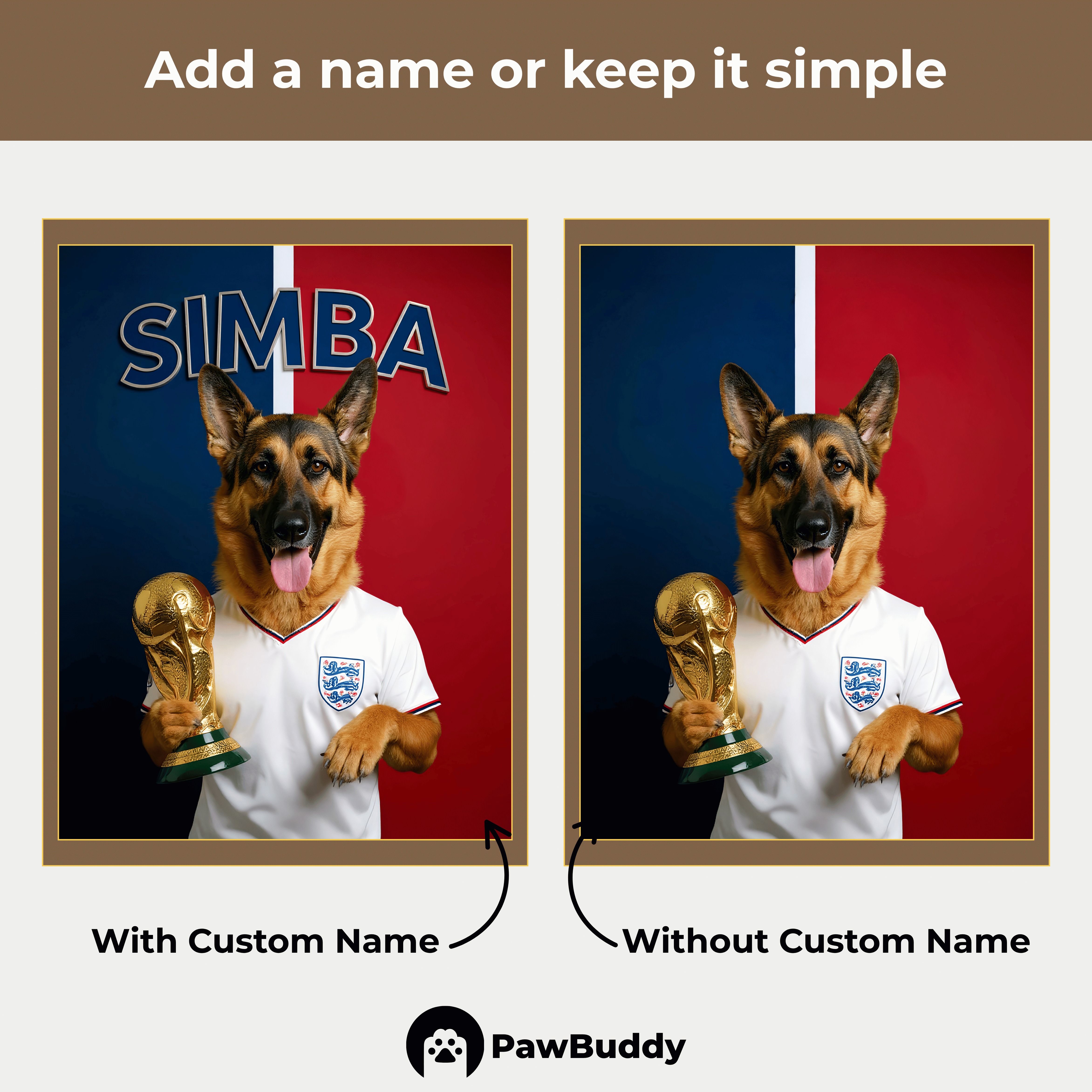 Custom Pet Portrait England Victory Football Style Digital Artwork - Personalized High-Resolution Artwork for Pet Lovers, Perfect for Online Sharing or as a Unique Sports Themed Keepsake