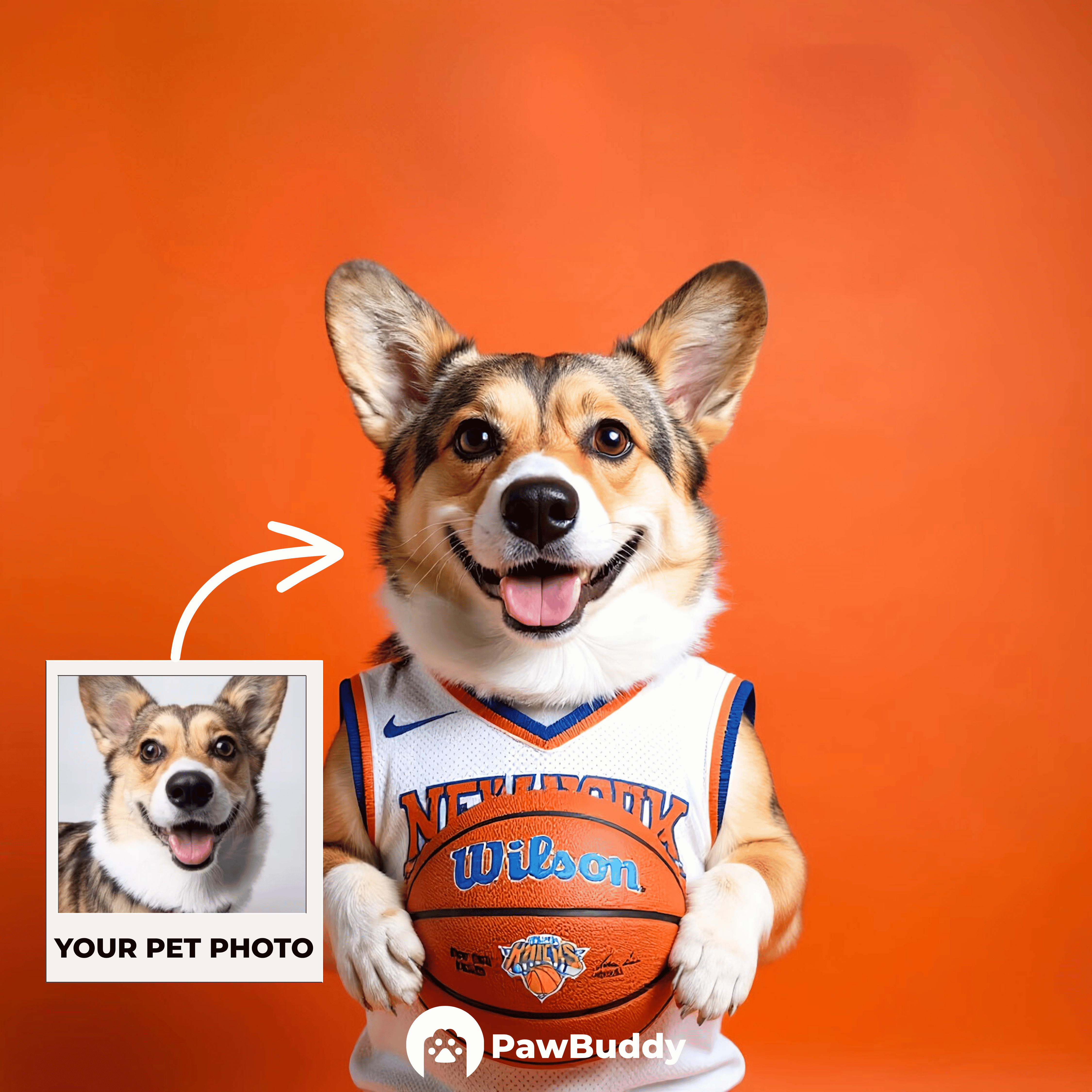 Custom Pet Portrait Urban Pulse Basketball Style Digital Artwork - Personalized High Resolution Artwork for Pet Lovers, Perfect for Online Sharing or as a Unique Sports Themed Keepsake