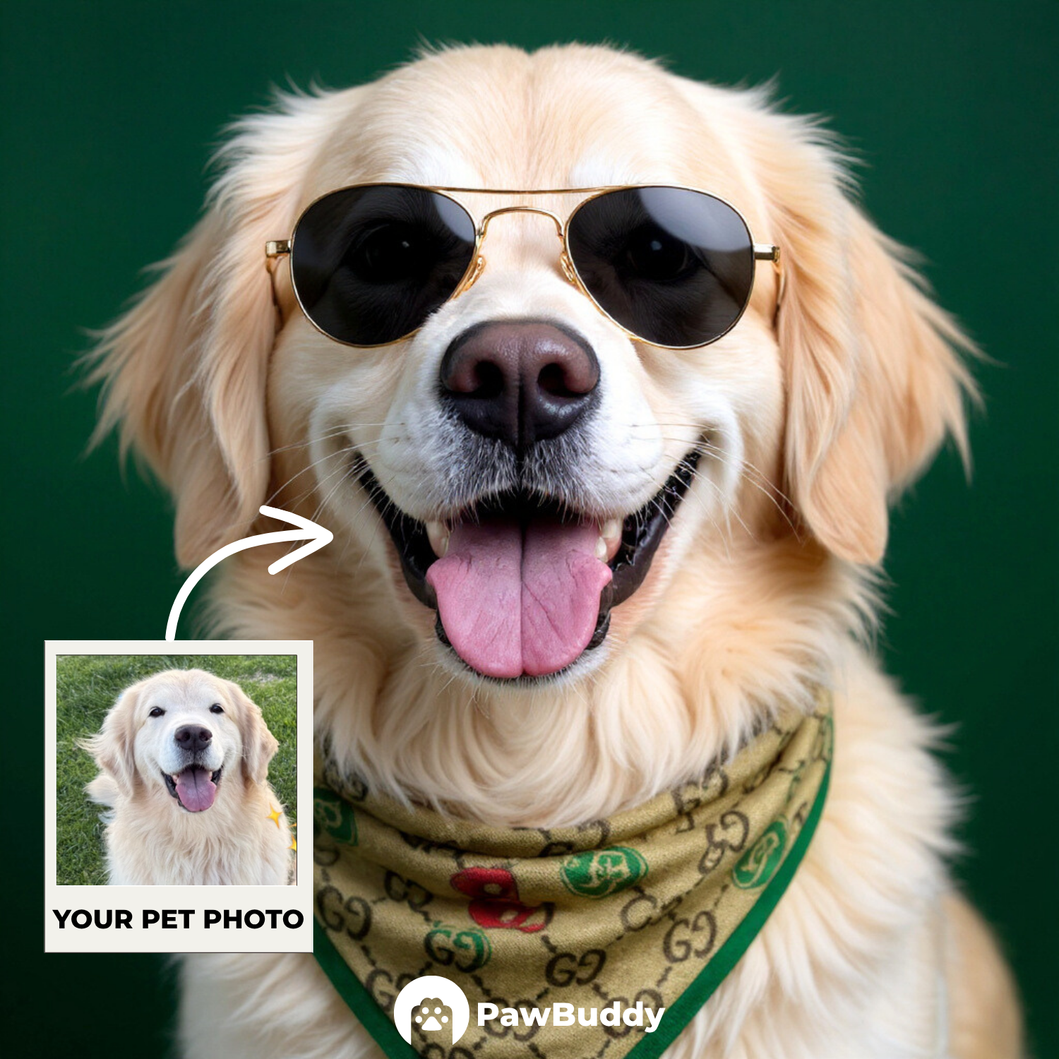 Custom Pet Portrait Fashionista Couture Digital Artwork – Personalized High-Resolution Artwork for Pet Lovers, Perfect for Online Sharing or as a Unique Luxury-Themed Keepsake