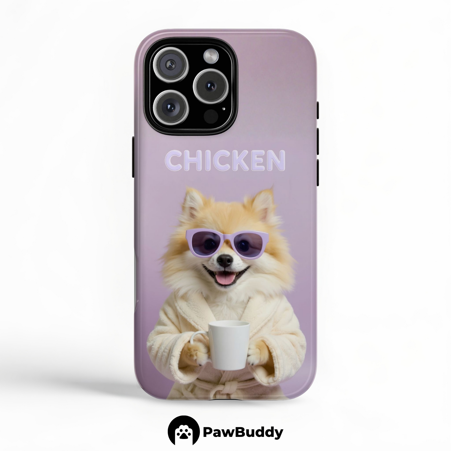 Custom Pet Phone Case for iPhone 11–17, Personalized Lavender Spa Day Relaxation Design, Dual-Layer Shockproof PC+TPU Protective Cover with Glossy Wraparound Printing, Unique Gift for Pet Lovers