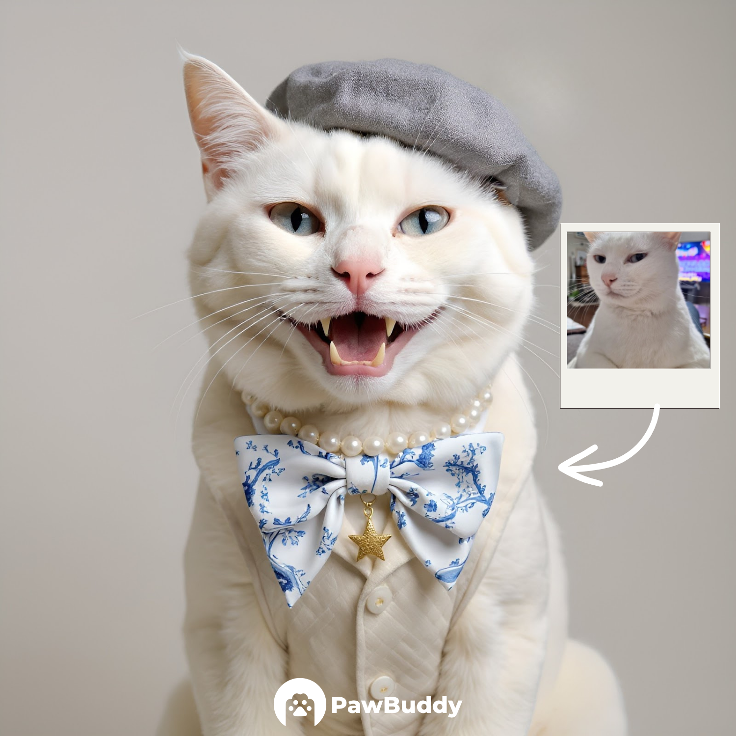 Custom Pet Portrait Fashionista Couture Digital Artwork – Personalized High-Resolution Artwork for Pet Lovers, Perfect for Online Sharing or as a Unique Luxury-Themed Keepsake