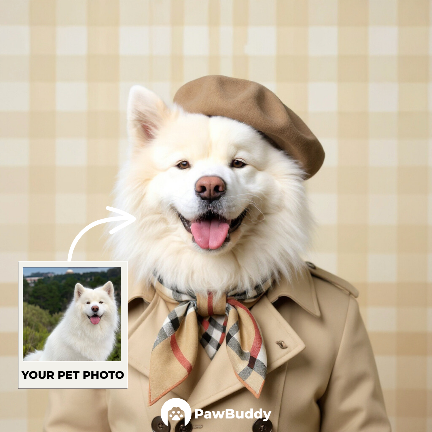 Custom Pet Portrait Fashionista Couture Digital Artwork – Personalized High-Resolution Artwork for Pet Lovers, Perfect for Online Sharing or as a Unique Luxury-Themed Keepsake
