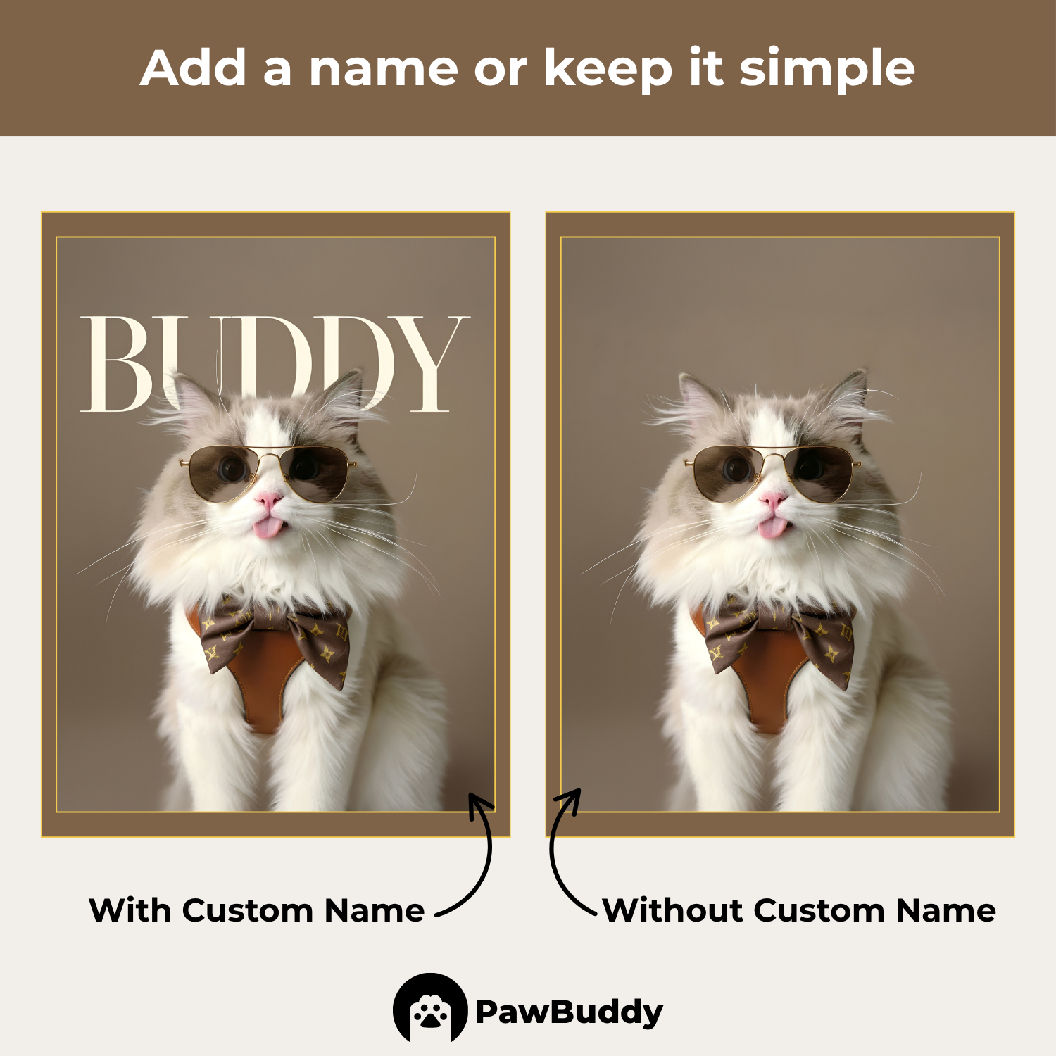 Custom Pet Portrait Fashionista Couture Digital Artwork – Personalized High-Resolution Artwork for Pet Lovers, Perfect for Online Sharing or as a Unique Luxury-Themed Keepsake