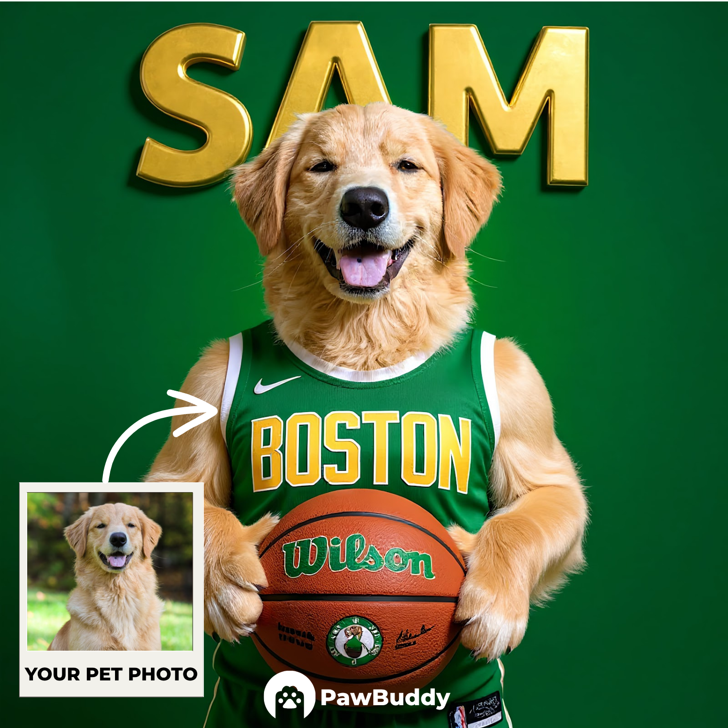 Custom Pet Portrait Basketball All-Star Digital Artwork - Personalized High-Resolution Artwork for Pet Lovers, Perfect for Online Sharing or as a Unique Sport-Themed Keepsake
