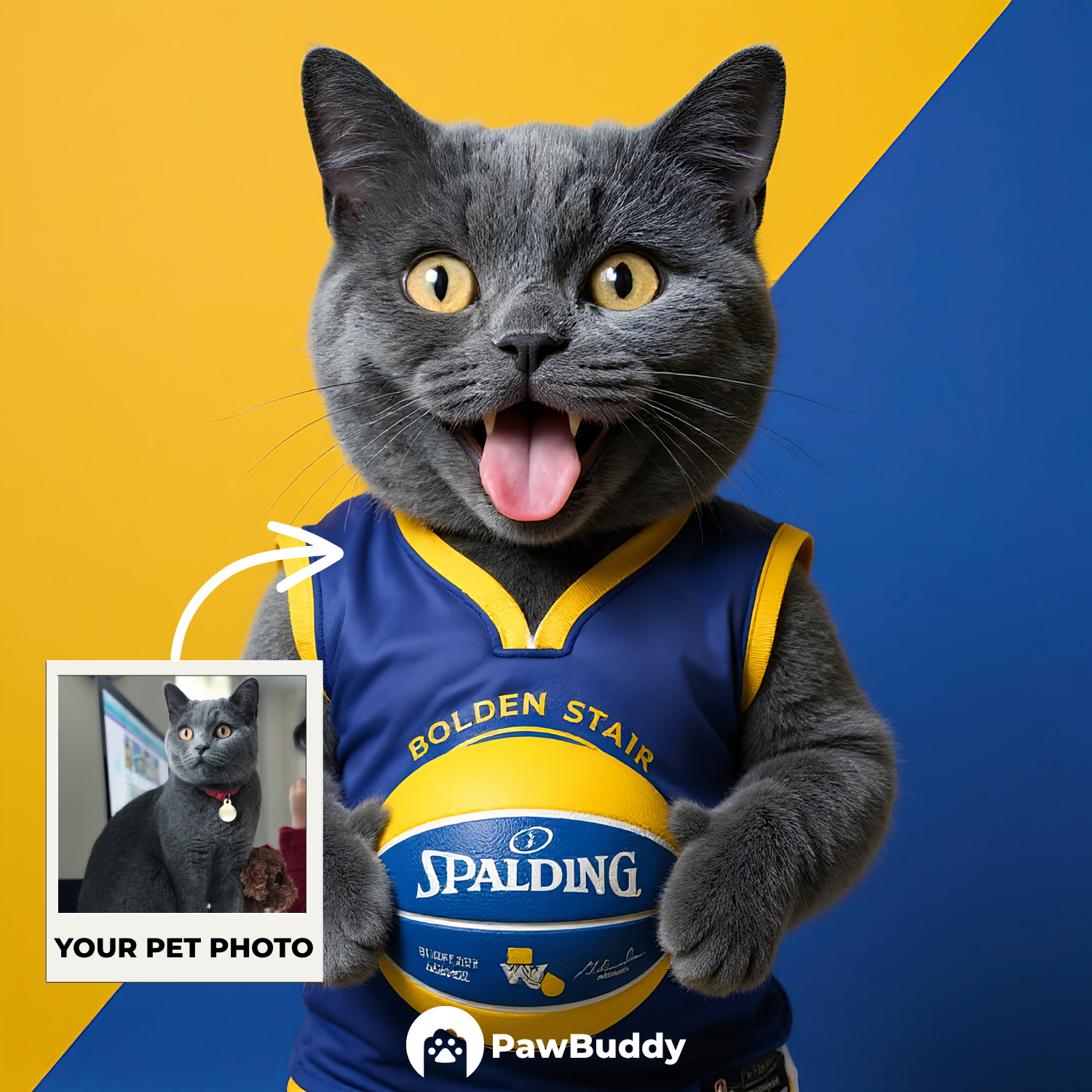 Custom Pet Portrait Basketball All-Star Digital Artwork - Personalized High-Resolution Artwork for Pet Lovers, Perfect for Online Sharing or as a Unique Sport-Themed Keepsake