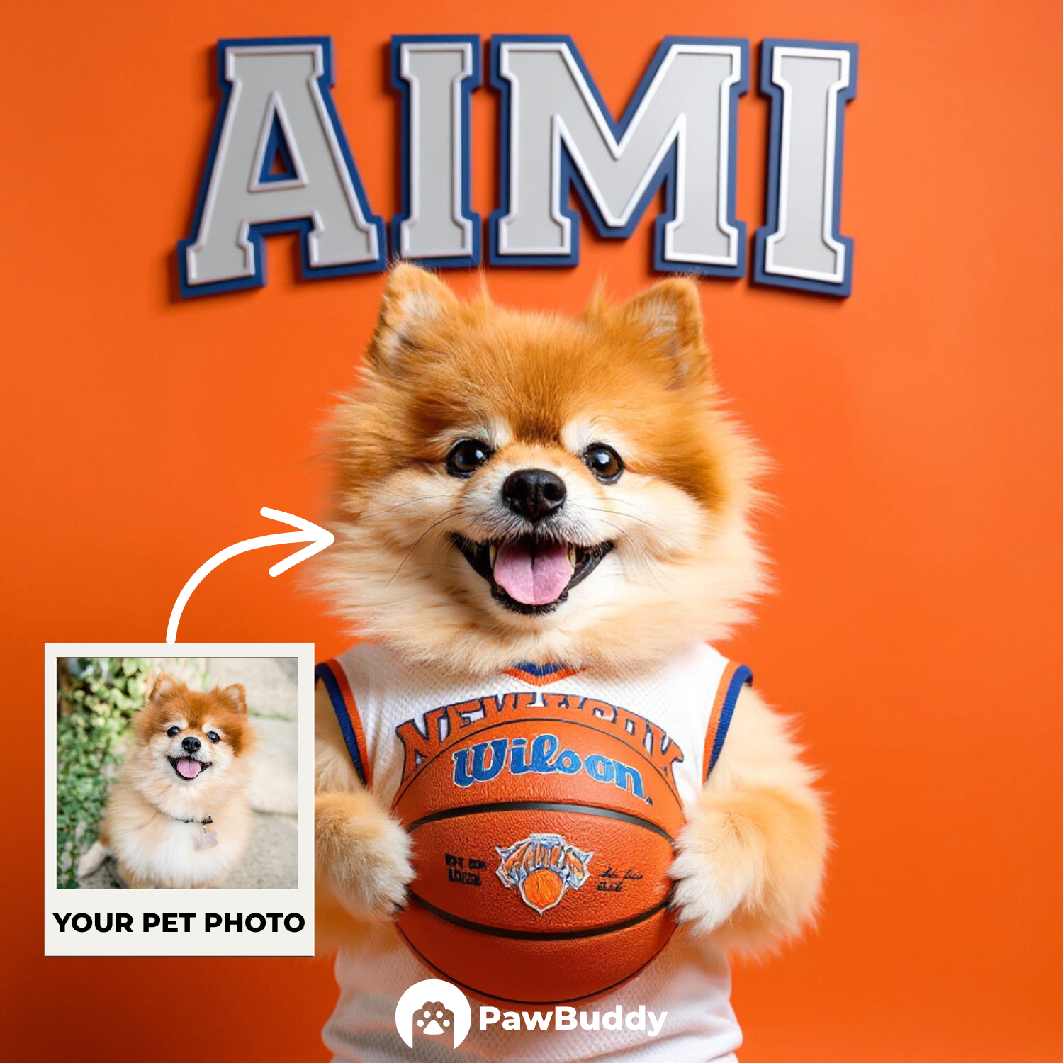 Custom Pet Portrait Basketball All-Star Digital Artwork - Personalized High-Resolution Artwork for Pet Lovers, Perfect for Online Sharing or as a Unique Sport-Themed Keepsake