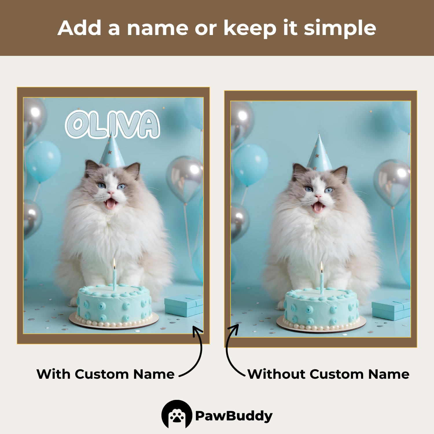 Custom Pet Portrait Sky Bliss Birthday Style Digital Artwork - Personalized High-Resolution Artwork for Pet Lovers, Perfect for Online Sharing or as a Unique Celebration-Themed Keepsake