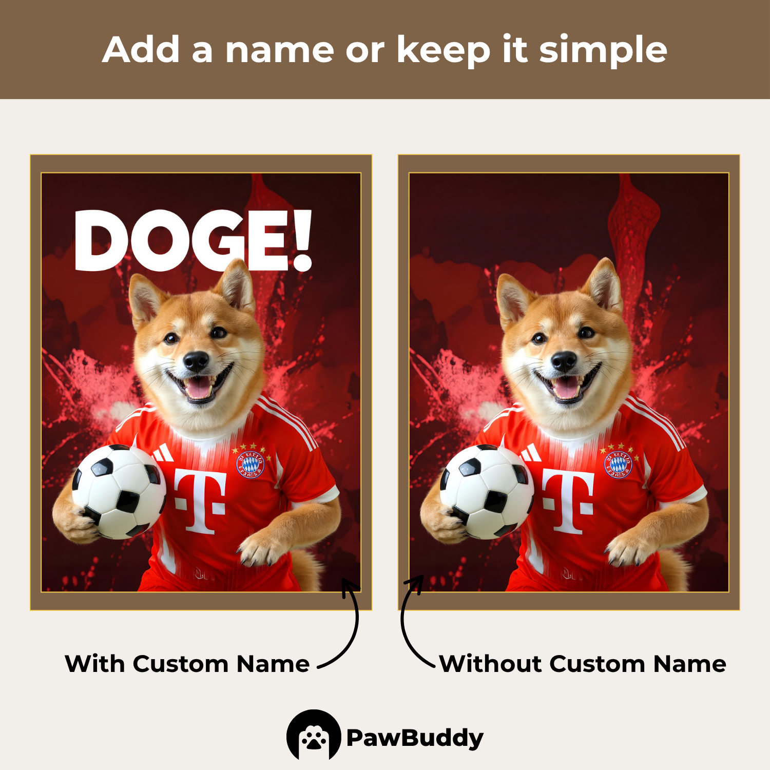 Custom Pet Portrait Soccer Superstar Digital Artwork - Personalized High-Resolution Artwork for Pet Lovers, Perfect for Online Sharing or as a Unique Sport-Themed Keepsake