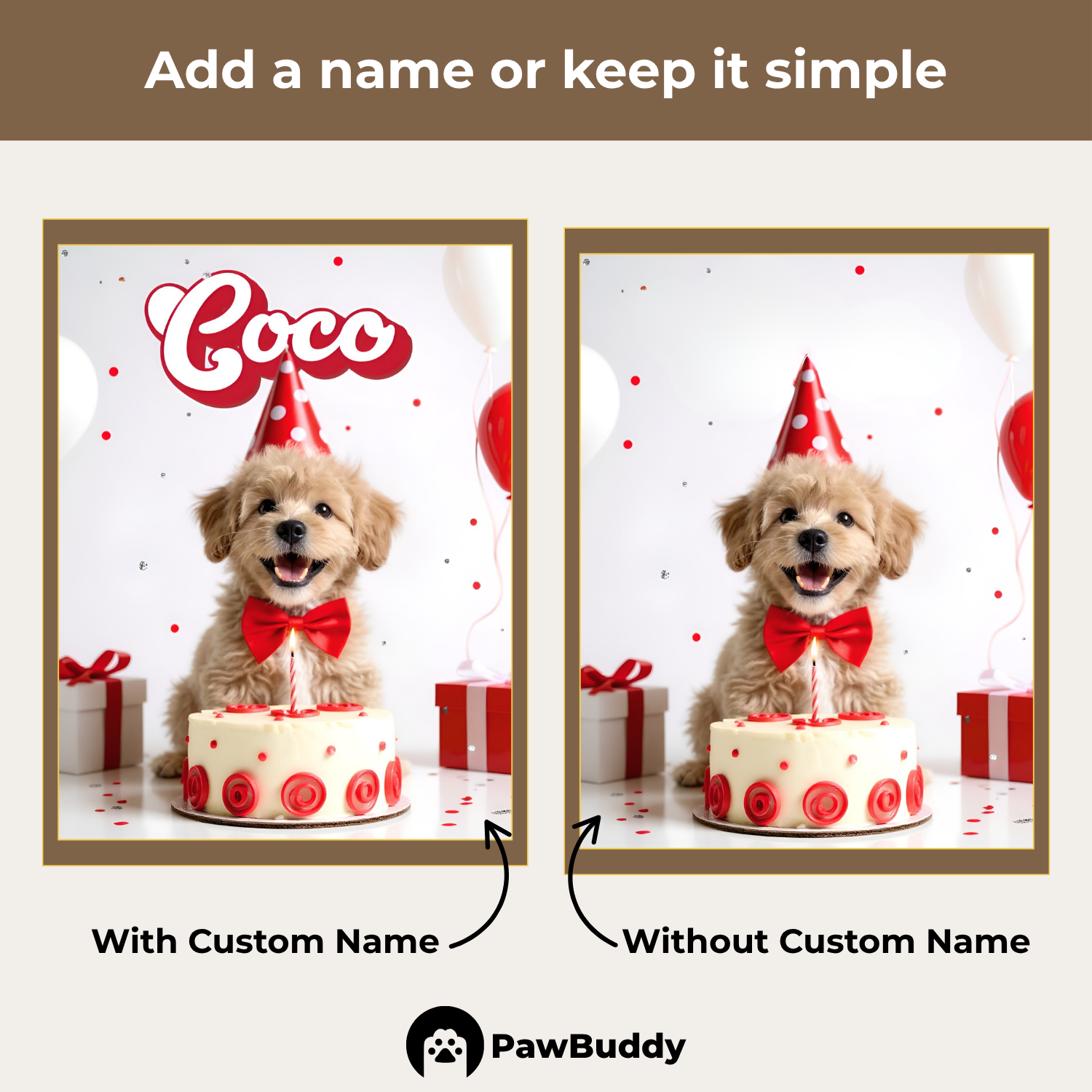 Custom Pet Portrait Scarlet Joy Birthday Style Digital Artwork - Personalized High-Resolution Artwork for Pet Lovers, Perfect for Online Sharing or as a Unique Celebration-Themed Keepsake