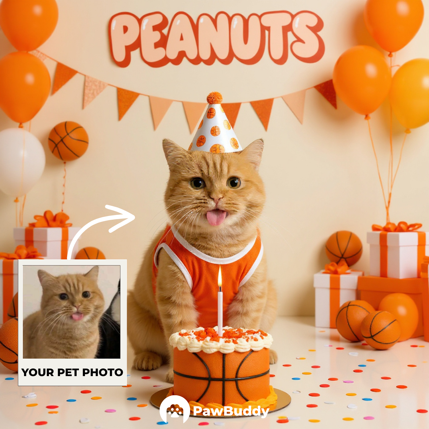 Custom Pet Portrait Slam Dunk Birthday Basketball Style Digital Artwork - Personalized High-Resolution Artwork for Pet Lovers, Perfect for Online Sharing or as a Unique Sports-Themed Keepsake