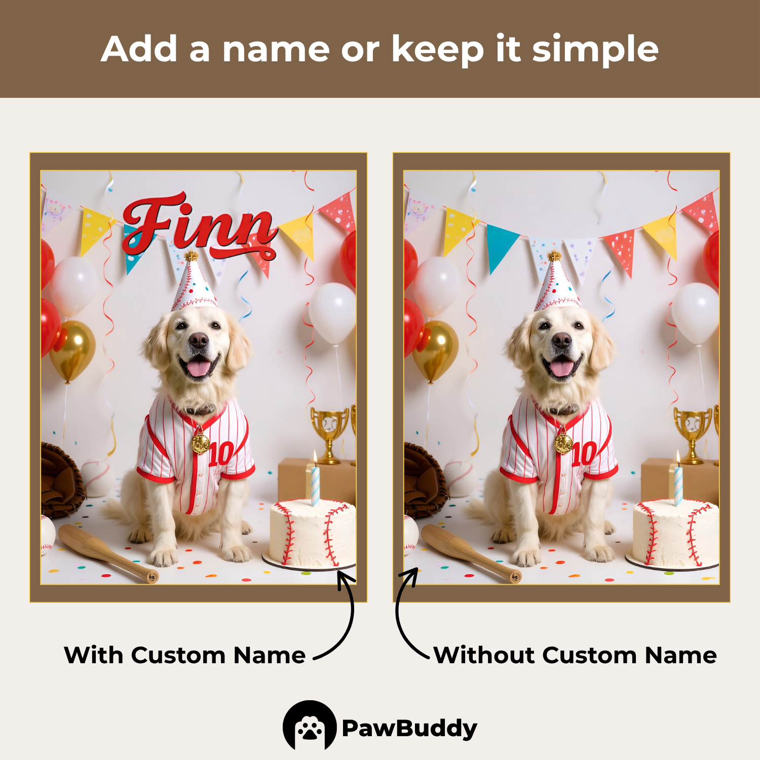 Custom Pet Portrait Home Run Birthday Baseball Style Digital Artwork - Personalized High-Resolution Artwork for Pet Lovers, Perfect for Online Sharing or as a Unique Sports-Themed Keepsake