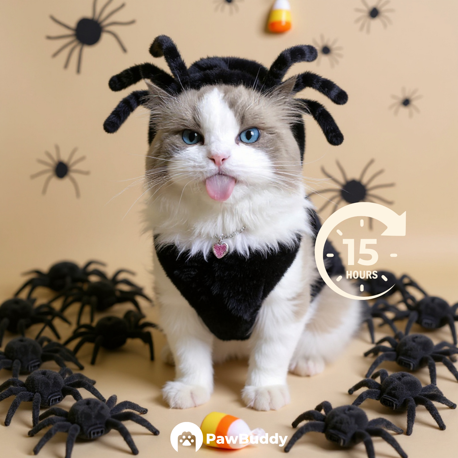 Custom Pet Portrait Spider Crawler Halloween Style Digital Artwork - Personalized High-Resolution Artwork for Pet Lovers, Perfect for Online Sharing or as a Unique Spooky-Themed Keepsake