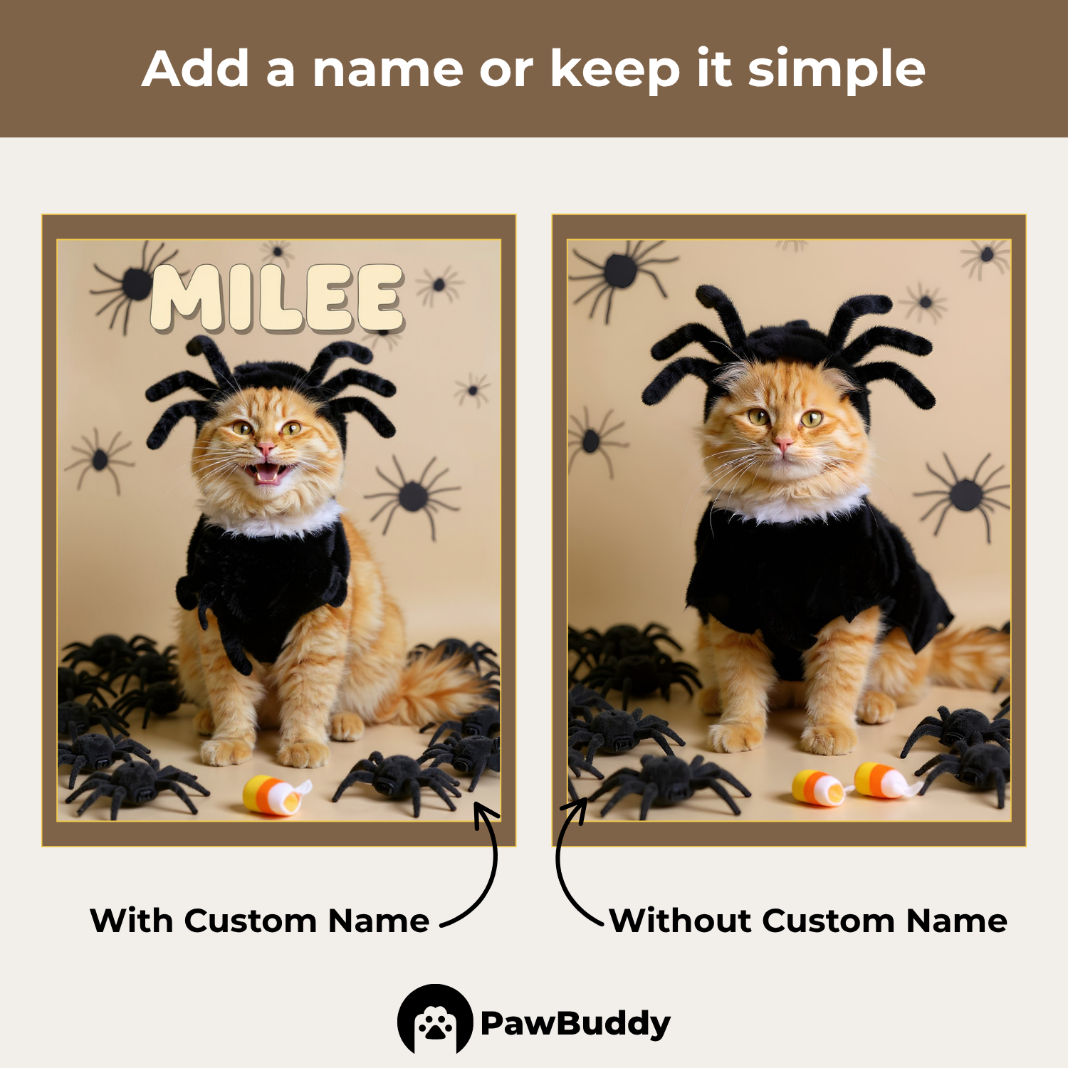 Custom Pet Portrait Spider Crawler Halloween Style Digital Artwork - Personalized High-Resolution Artwork for Pet Lovers, Perfect for Online Sharing or as a Unique Spooky-Themed Keepsake