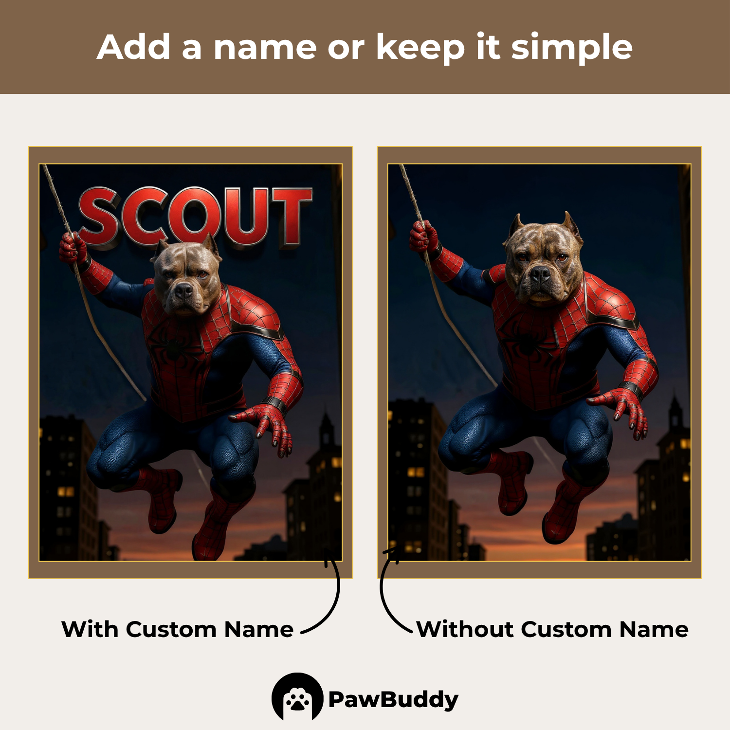 Custom Pet Portrait Web Hero Cosplay Style Digital Artwork - Personalized High-Resolution Artwork for Pet Lovers, Perfect for Online Sharing or as a Unique Superhero-Themed Keepsake