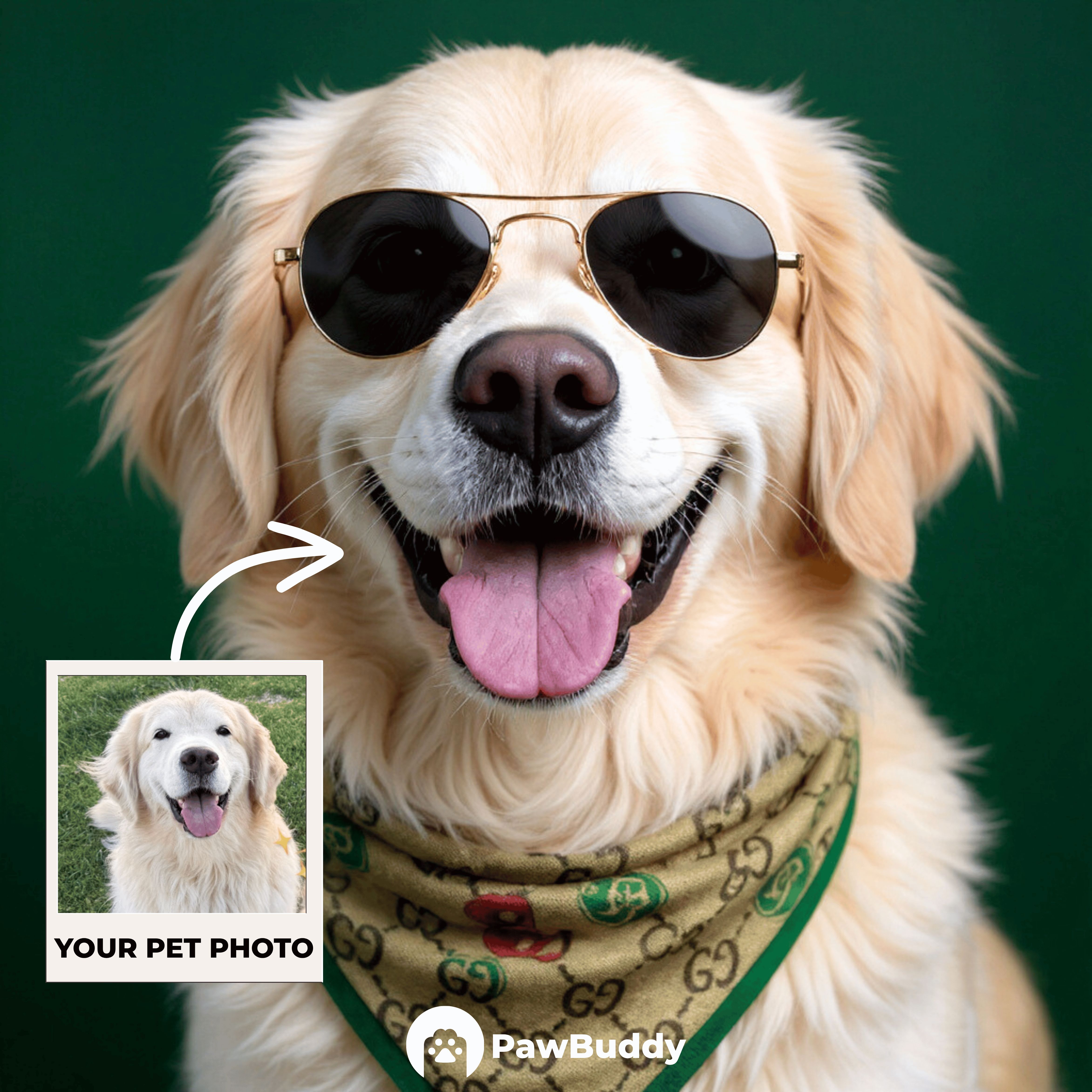 Custom Pet Portrait Italian Luxury Fashion Style Digital Artwork – Personalized High-Resolution Artwork for Pet Lovers, Perfect for Online Sharing or as a Unique Elegant Keepsake