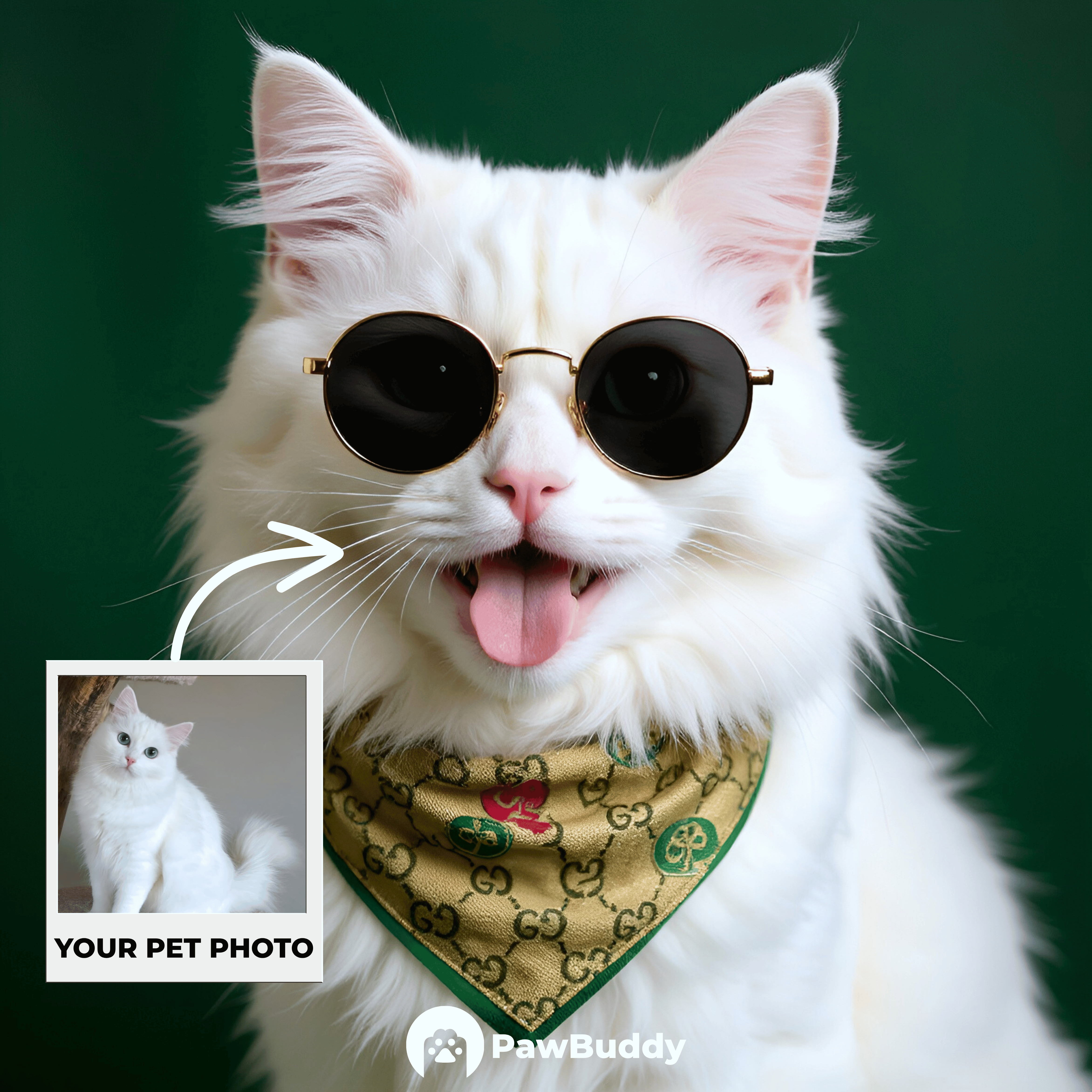 Custom Pet Portrait Italian Luxury Fashion Style Digital Artwork – Personalized High-Resolution Artwork for Pet Lovers, Perfect for Online Sharing or as a Unique Elegant Keepsake