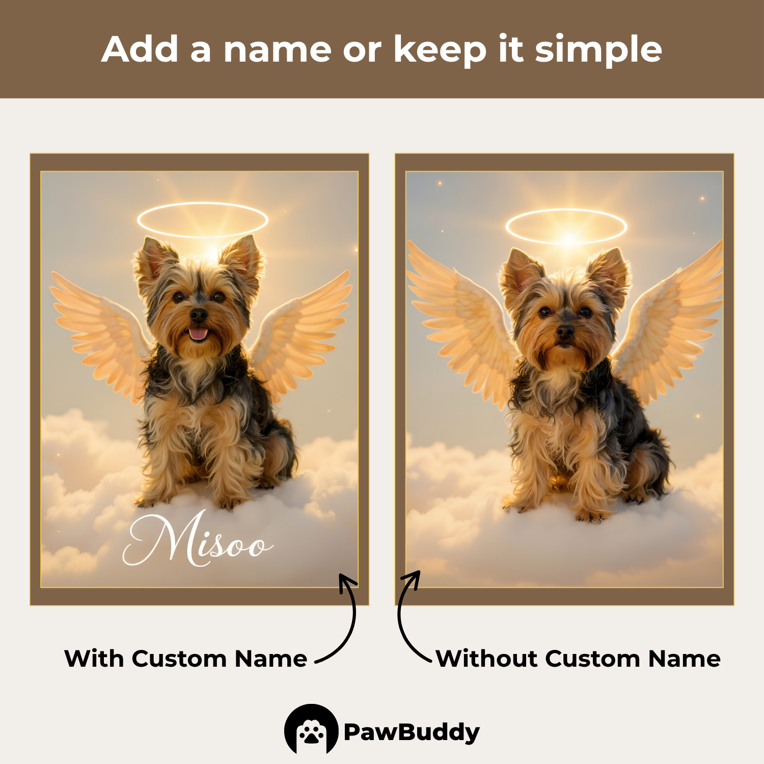 Custom Pet Portrait Golden Halo Angel Style Digital Artwork - Personalized High-Resolution Artwork for Pet Lovers, Perfect for Online Sharing or as a Unique Memorial Keepsake