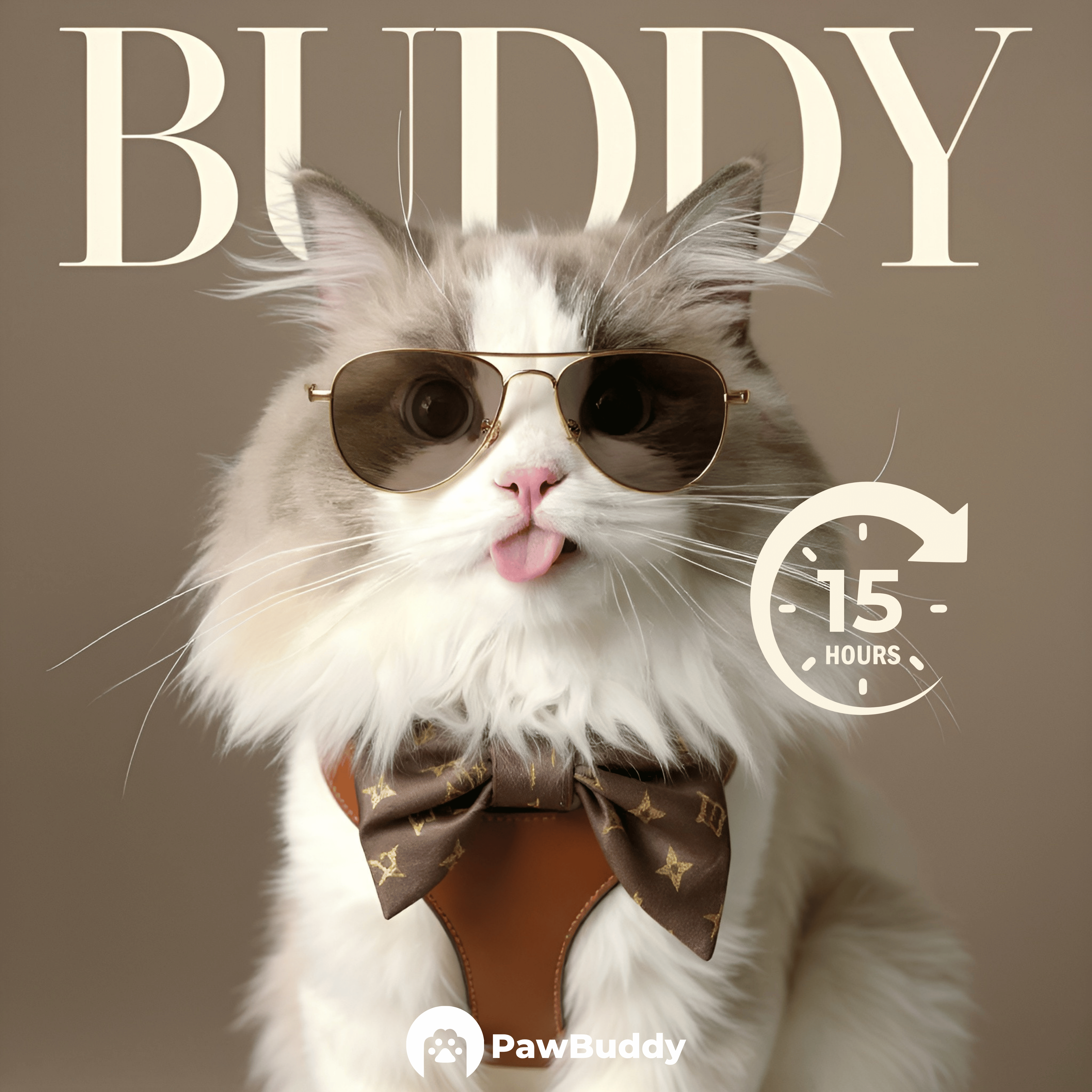 Custom Pet Portrait Monogram Chic Luxury Style Digital Artwork – Personalized High-Resolution Artwork for Pet Lovers, Perfect for Online Sharing or as a Unique Elegant Keepsake