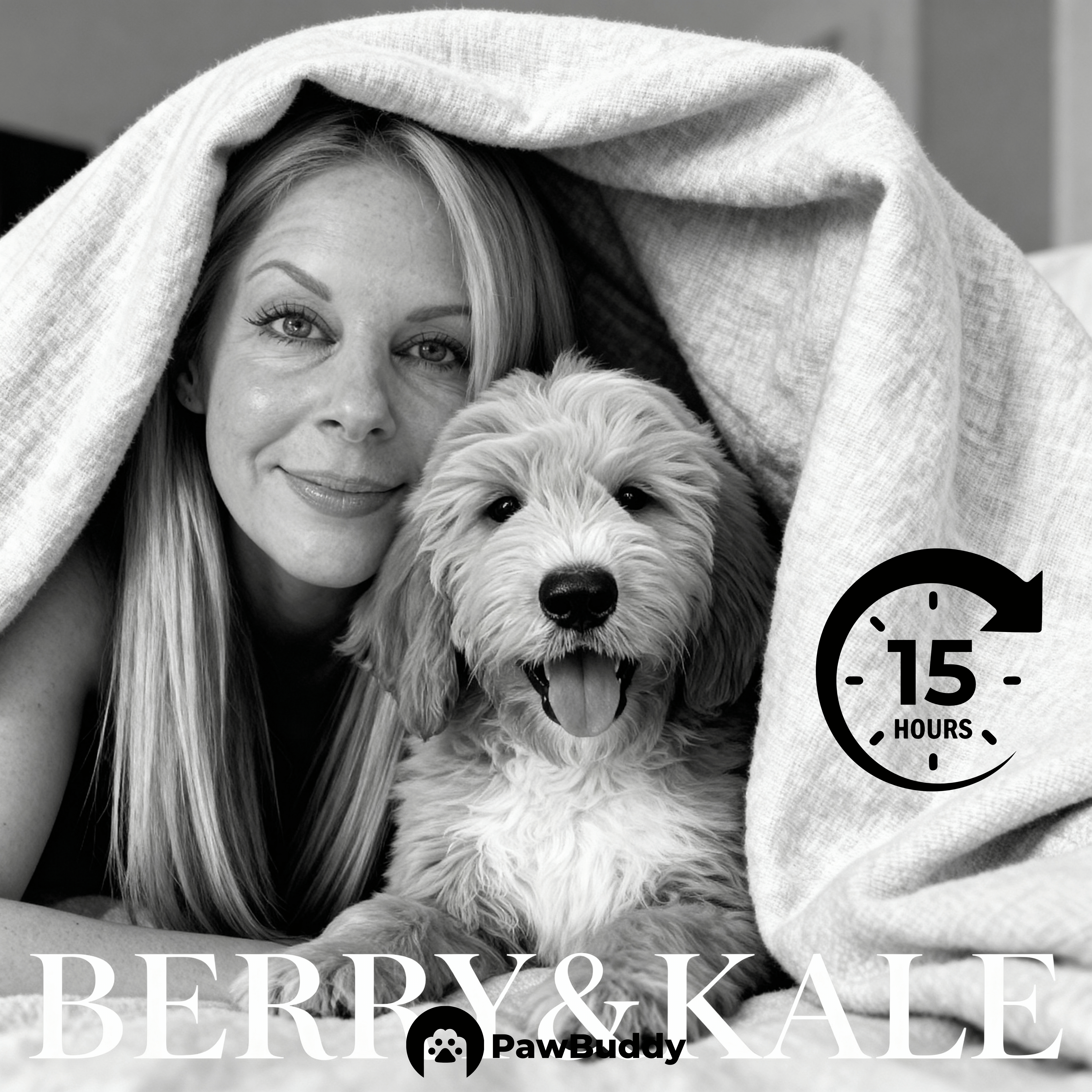 Custom Human & Pet Portrait Monochrome Cozy Blanket Digital Artwork - Personalized High-Resolution Artwork for Pet Lovers, Perfect for Online Sharing or as a Unique Emotional Keepsake
