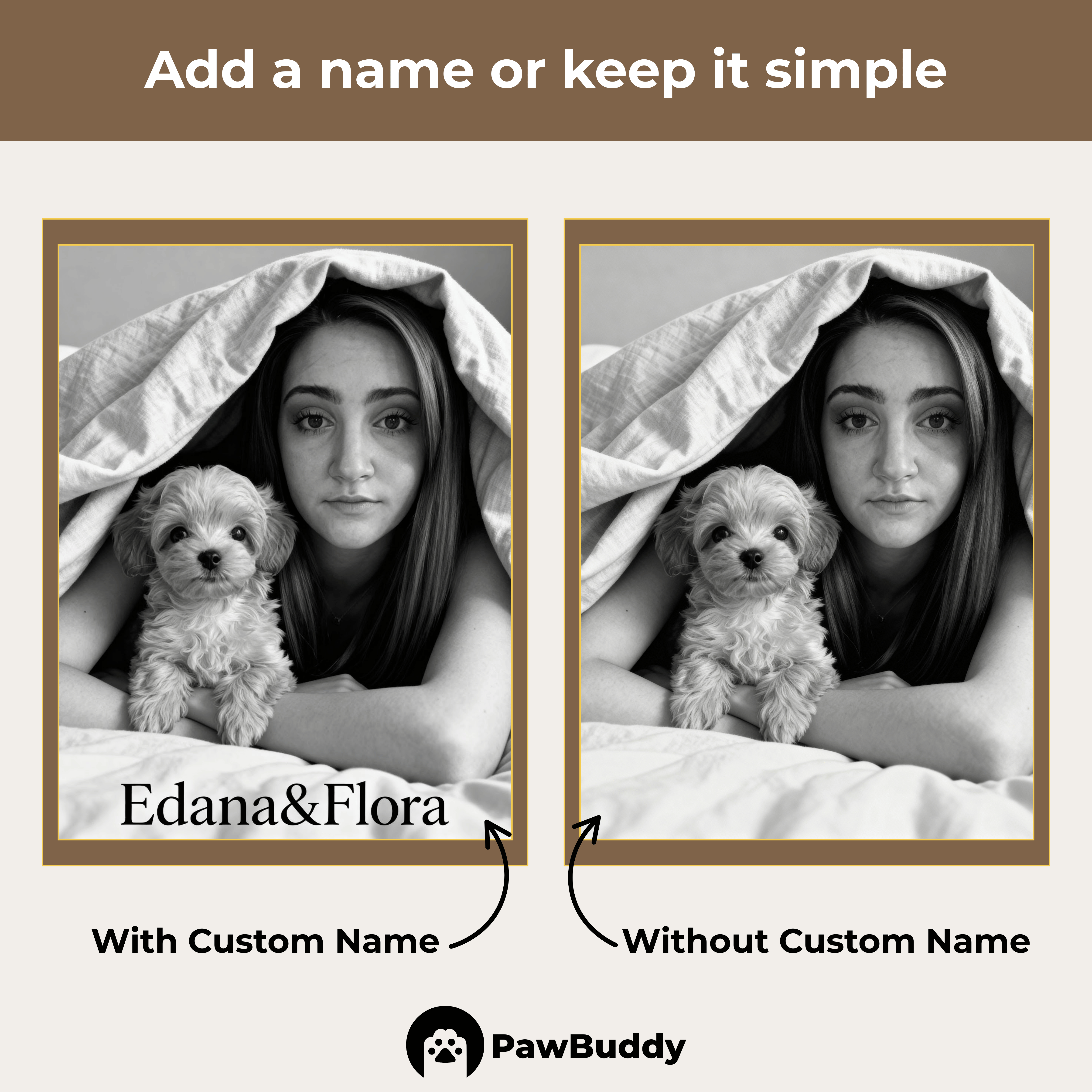 Custom Human & Pet Portrait Monochrome Cozy Blanket Digital Artwork - Personalized High-Resolution Artwork for Pet Lovers, Perfect for Online Sharing or as a Unique Emotional Keepsake