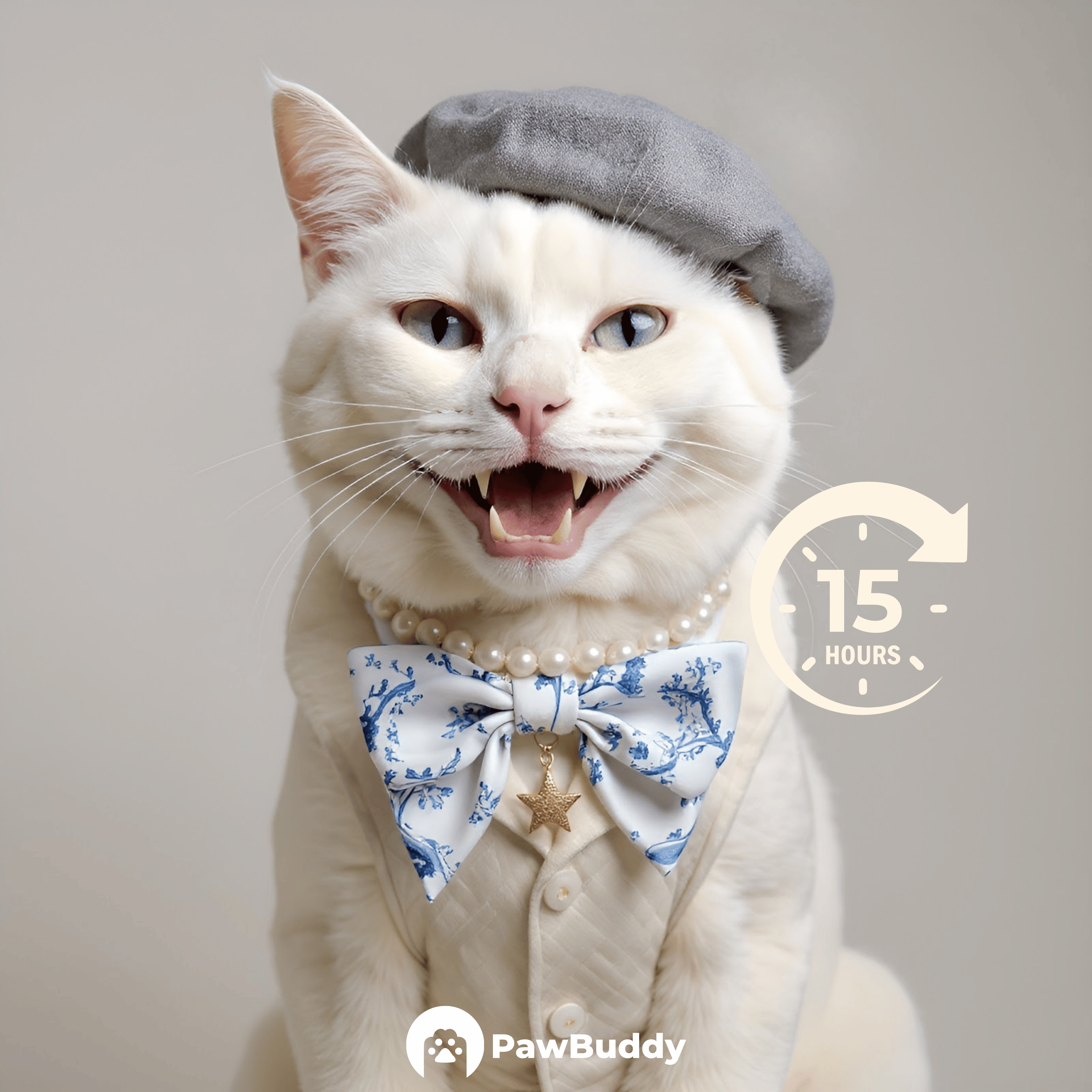 Custom Pet Portrait Parisian Blue Toile Couture Style Digital Artwork – Personalized High-Resolution Artwork for Pet Lovers, Perfect for Online Sharing or as a Unique Elegant Keepsake